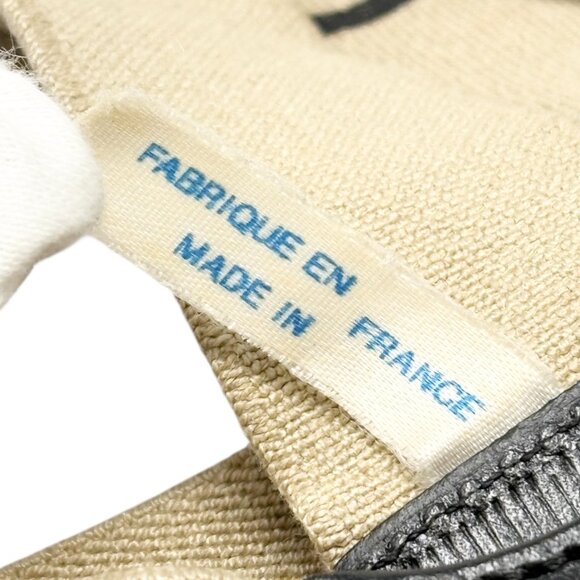 CHANEL Vintage 1994 CC Logo Letter Suspender Belt Beige Black Cotton [106432] - Picture 10 of 10